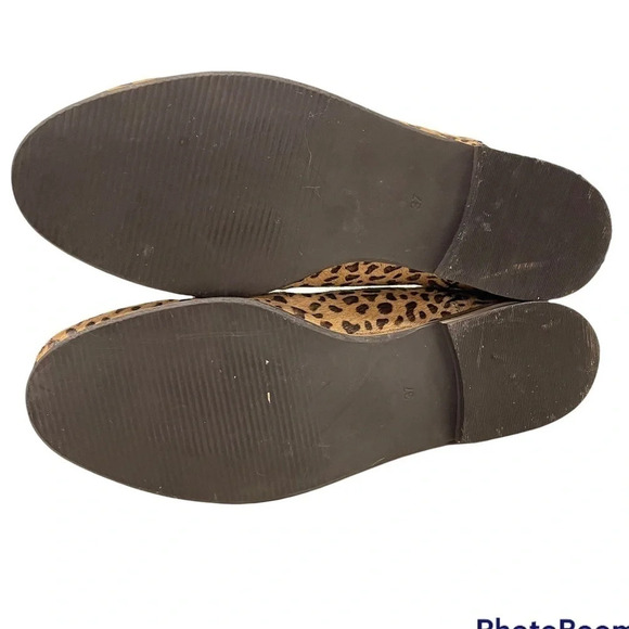 Boden Johnnie B Leopard Print Calf Hair Booties EU 37 Chelsea Boots - Picture 9 of 17